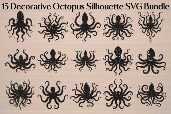 Download Decorative Octopus Silhouette - Decorative Collection