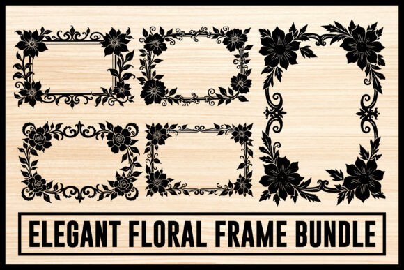 Download Elegant Floral Frame Bundle - Premium Bundle