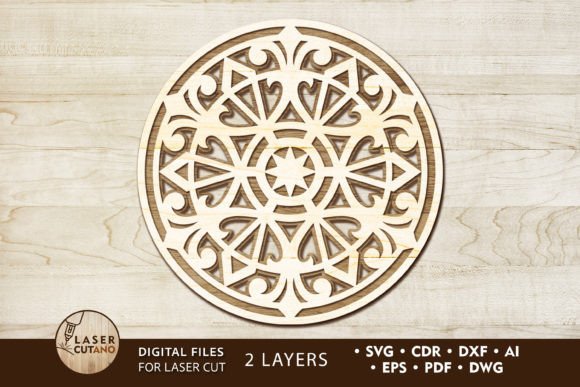Download Ornamented Decorative Coaster Cut File - Decorative Collection