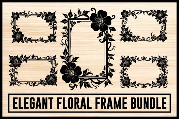 Download Elegant Floral Frame Bundle - Premium Bundle