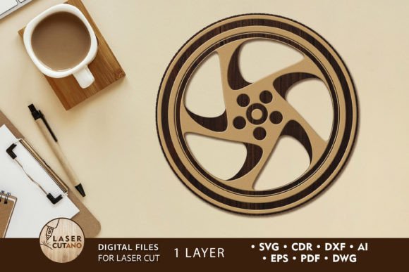 Download Decorative Wood Cut Coaster File - Decorative Collection